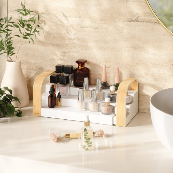 Umbra Bellwood 3-Tier Spice Shelf White/Natural - 1