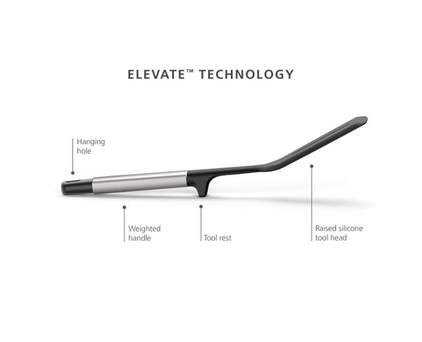 Joseph Joseph Elevate Silicone Slotted Turner - Stainless Steel Handle - 2