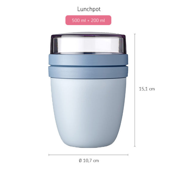 Mepal Lunch Pot Ellipse Nordic Blue - 200ml - 2