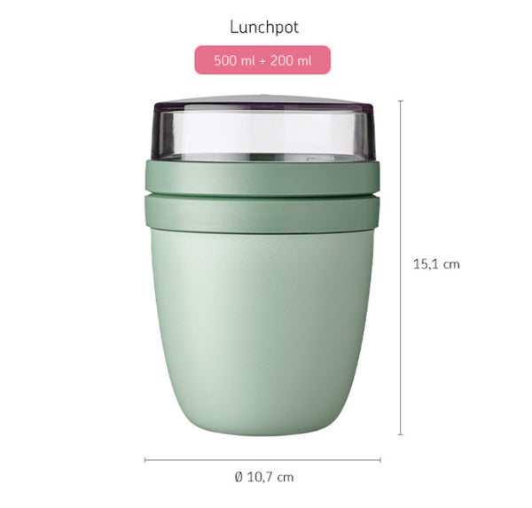 Mepal Lunch Pot Ellipse Nordic Sage - 200ml - 2