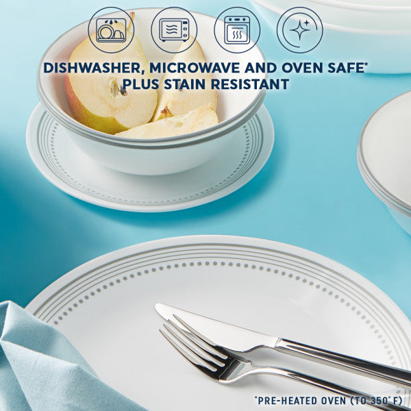 Corelle Mystic Gray Vitrelle Dinner Plate - 26cm - 2