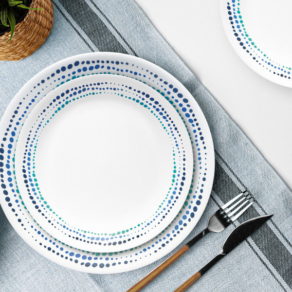 Corelle Ocean Blues Vitrelle Glass Dinner Set 12pc - 3