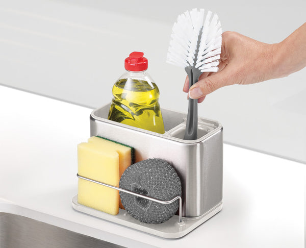 Joseph Joseph Surface Sink Tidy Stainless Steel Stone - 12.3cm x 18cm x 12.8cm - 2