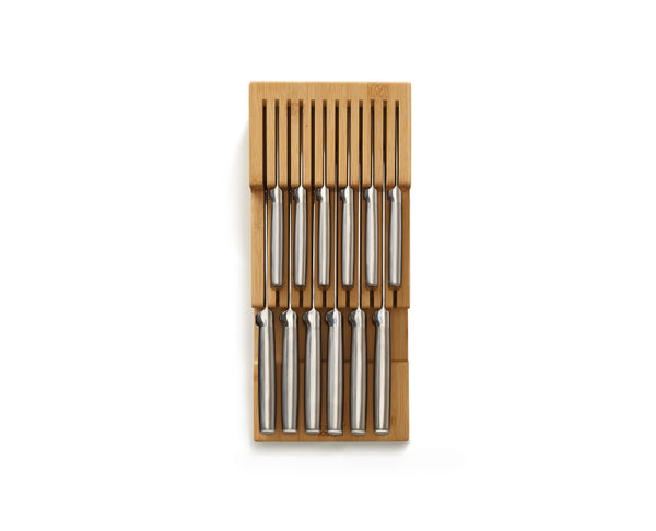 Joseph Joseph Drawerstore Bamboo 2-Tier Knife Organiser - Organized storage for 12+ knives - 1