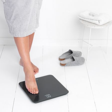 Brabantia Bathroom Scales ReNew battery Powered Dark Grey - Upto 180kg - 1